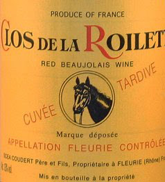 Coudert Pere 'Clos de la Roilette' Fleurie Cuvee Tardive 2014e 产品图片